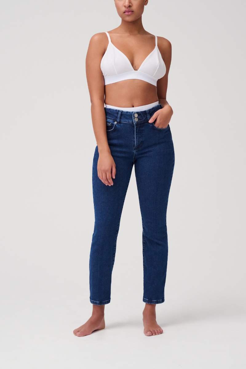 Item M6 Slim High Rise Denim Top Angebot