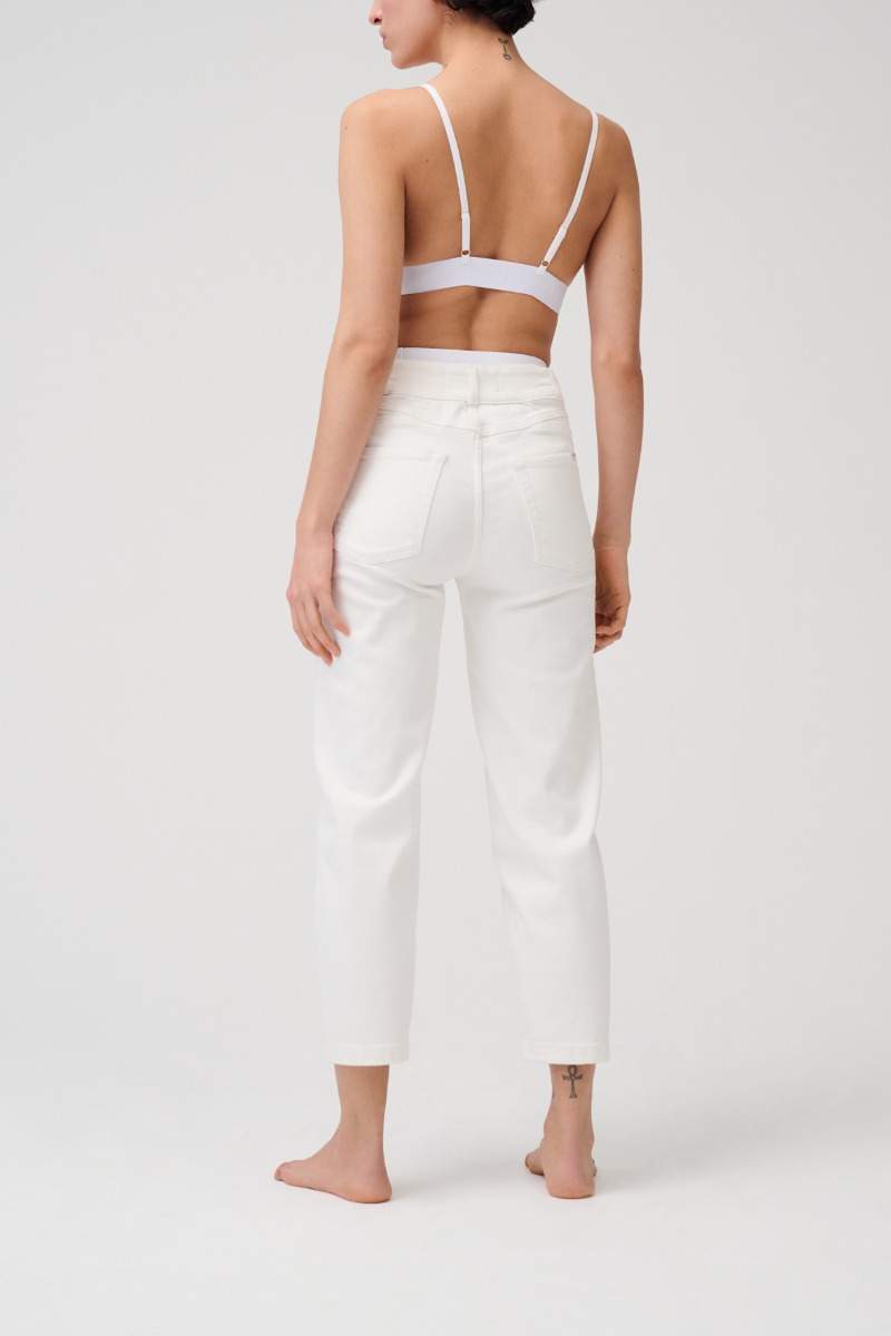Item M6 Cropped High Rise Denim Online Outlet