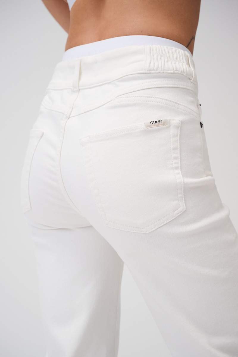 Item M6 Cropped High Rise Denim Online Outlet