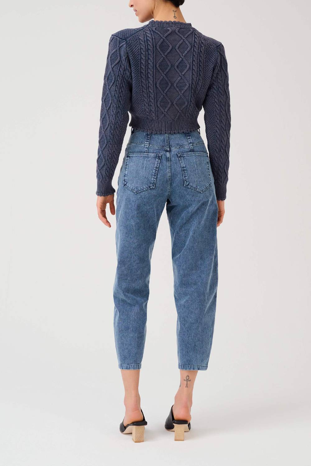 Item M6 Relaxed Denim High Rise Pants Neuheiten
