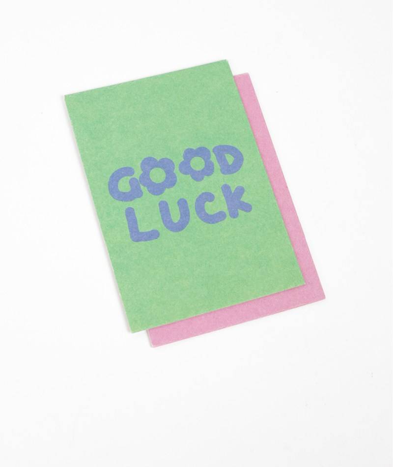 KAUF DICH GLüCKLICH Postkarte GoodLuck