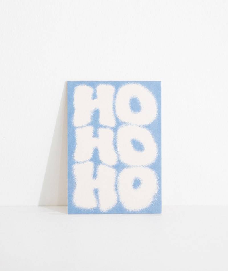 KAUF DICH GLüCKLICH Postkarte HoHoHo mehrfarbig