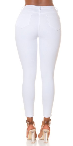 Koucla Sexy Musthave Highwaist Jeans mit Knopf-Details Exklusive Angebote