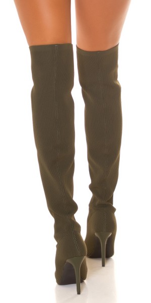 Koucla Sexy Musthave Overknee Stiefel gerippt Neuheiten