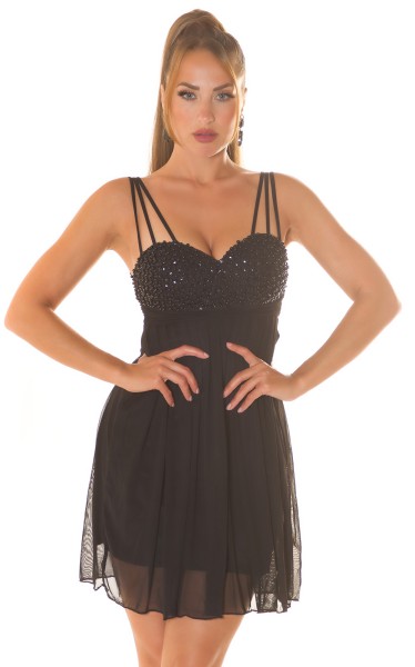 Koucla Sexy KouCla Trägerminikleid m. Perlen & Pailletten Kostenloser Versand international