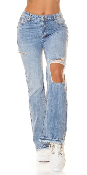 Koucla Sexy Bootcut Highwaist Jeans mit Cut-outs Auslauf