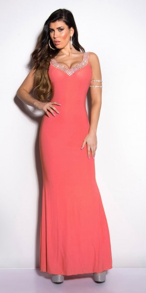 Koucla Sexy KouCla Gala- Kleid Rückenfrei mit Strass Angebote