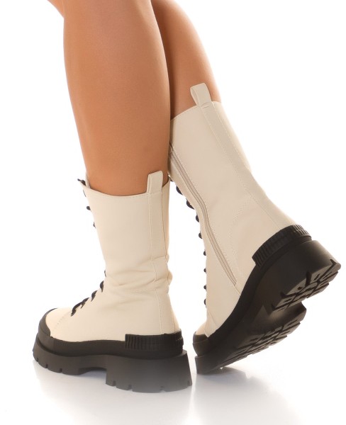 Koucla Trendy Schnür Stiefeletten Flash Sale