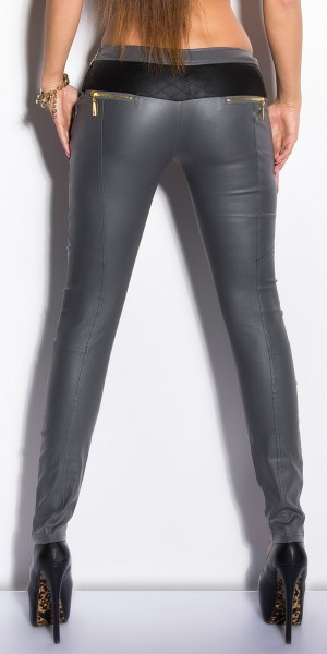 Koucla Sexy KouCla Treggings mit Zips und Lederlook Kauf eins, bekomm eins gratis