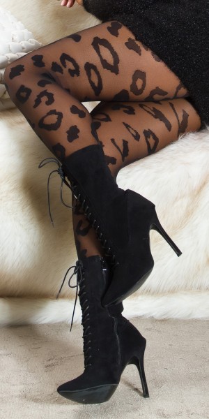 Koucla Sexy Strumpfhosen mit Print "Leo"