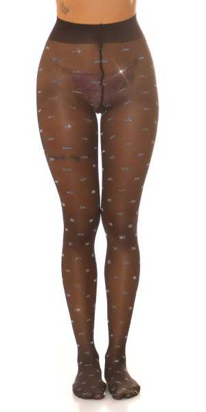Koucla Sexy Strumpfhose mit Glitzer Punkten 50% Rabatt für begrenzte Zeit
