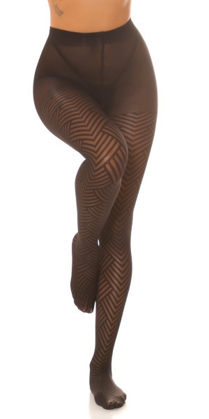 Koucla Sexy Strumpfhose mit geometrischem Muster 2025