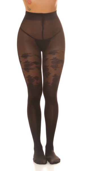 Koucla Sexy Strumpfhose mit floralem Print Outlet