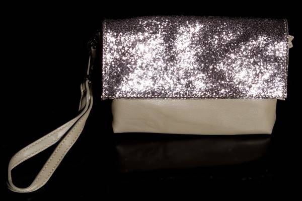Koucla Glamour Clutch mit Kette und Pailletten Fabrikverkauf