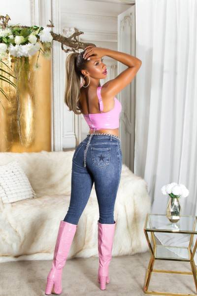 Koucla Sexy Fashionista Highwaist Jeans "Star" Speichern exportieren