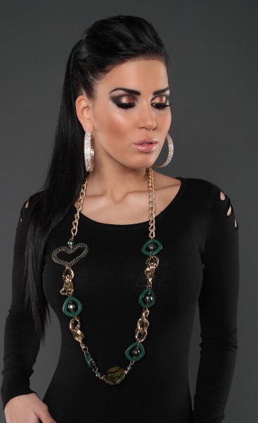 Koucla Trendy Kette mit Perlen im Angebot