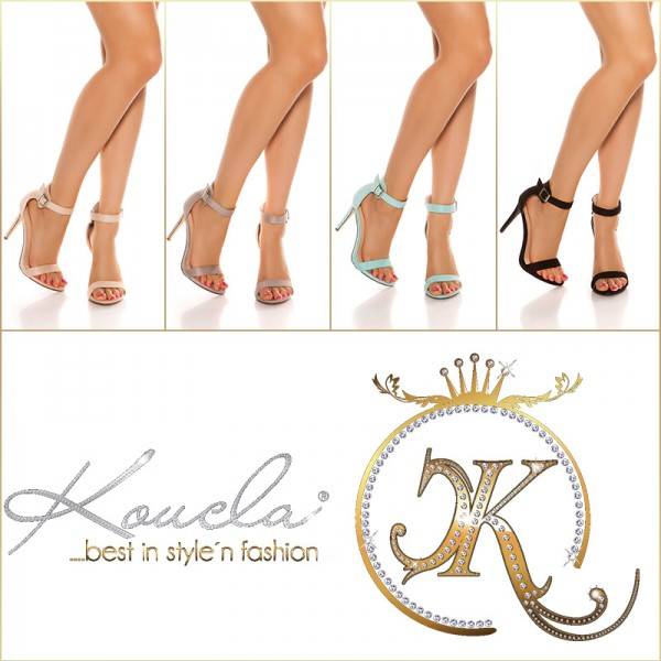 Koucla Sexy High Heel Sandalette mit Riemchen Sonderangebot