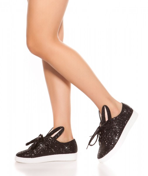 Koucla Trendy Glitzer-Sneakers Großer Ausverkauf