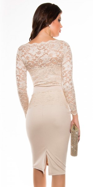 Koucla Sexy KouCla Midi-Dress mit Spitze Fabrikpreis