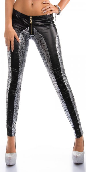 Koucla Sexy KouCla Skinny WetLook Pants mit Zipp Zeitlich begrenztes Angebot
