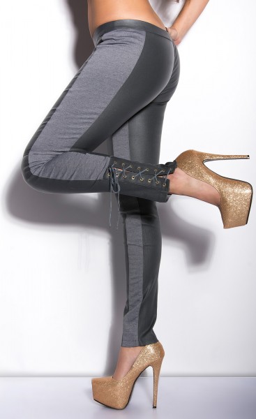 Koucla Sexy KouCla Treggings mit Schnürung am Bein Letzter Tag