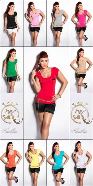 Koucla Sexy KouCla Shirt rückenfrei mit Schleifen Outlet
