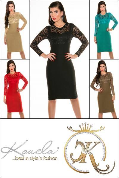 Koucla Sexxy KouCla Pencilkleid mit Spitze Blitzangebot