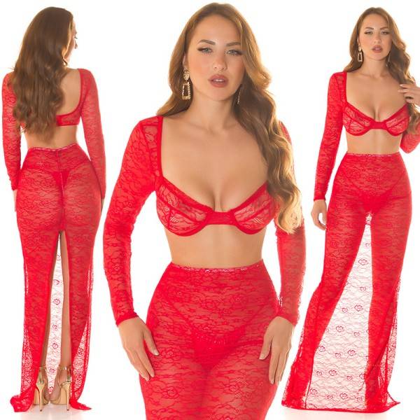 Koucla Sexy Koucla Spitzen Crop Top Super Rabatt