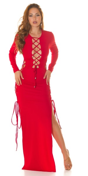 Koucla Sexy Koucla Maxikleid mit Cut Outs zum schnüren Riesige Ersparnisse