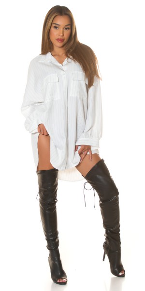 Koucla Sexy Koucla oversize Hemdkleid mit Nadelstreifen Letzte 3 Tage