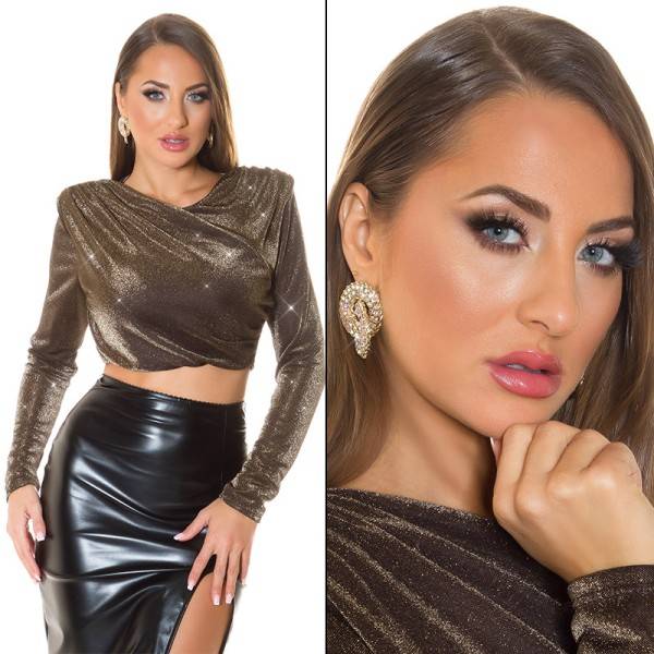 Koucla Sexy Statement Glitzer Ohrringe Sonderangebot der Fabrik