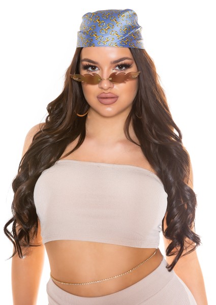 Koucla Sexy luxury BandanaTuch/Top mit Kettenmuster Kostenloser Versand international