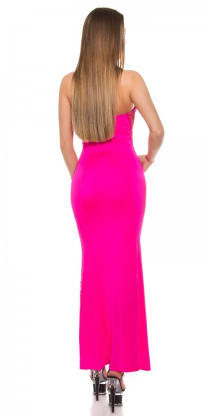 Koucla Sexy Neck-Kleid mit Spitzenstoff und geschnürt Meist gekauft