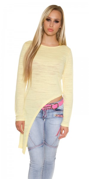 Koucla Trendy KouCla Langarmshirt asymmetrisch Begrenztes Angebot