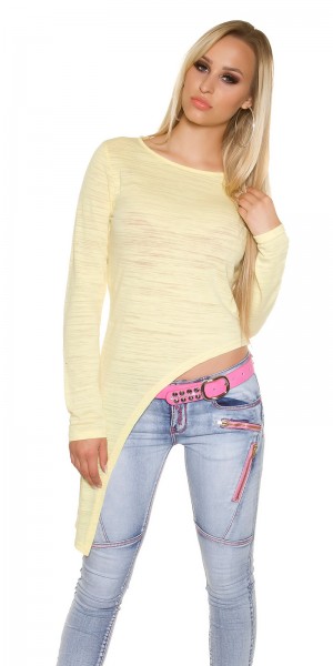 Koucla Trendy KouCla Langarmshirt asymmetrisch Begrenztes Angebot