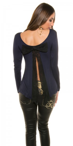 Koucla Sexy Koucla Shirt mit trendy Schleife am Rücken Preisnachlass