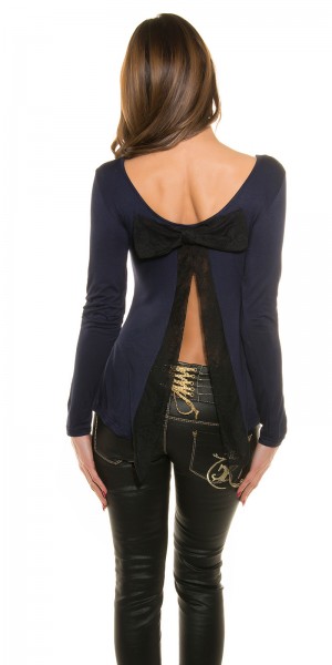Koucla Sexy Koucla Shirt mit trendy Schleife am Rücken Preisnachlass