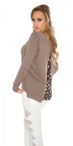Koucla Trendy KouCla 2in1 Polka Dot Chiffon Pullover Exklusivangebot