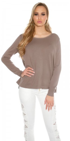 Koucla Trendy KouCla 2in1 Polka Dot Chiffon Pullover Exklusivangebot