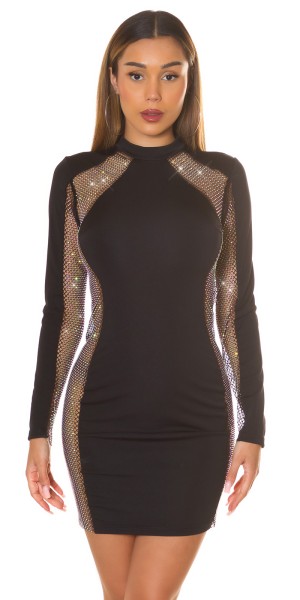 Koucla Sexy Koucla Langarm Minikleid mit Glitzer Letzte 2 Tage