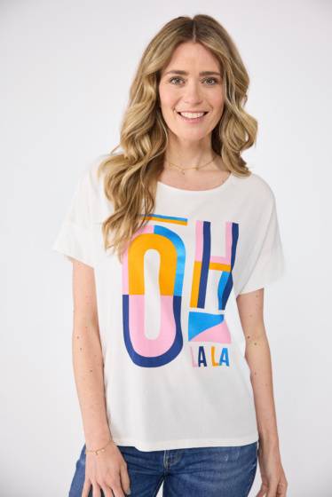 Lieblingsstück T-Shirt mit Oh la la-Motiv Saisonschlussverkauf