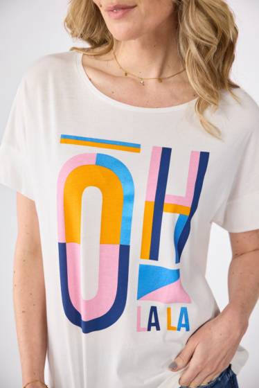 Lieblingsstück T-Shirt mit Oh la la-Motiv Saisonschlussverkauf