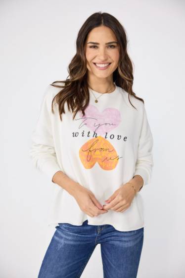 Lieblingsstück Sweatshirt mit süßem Frontmotiv Valentinstagsangebot