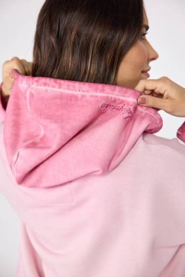 Lieblingsstück Kapuzen-Sweatshirt mit V-Ausschnitt Jubiläumsangebot