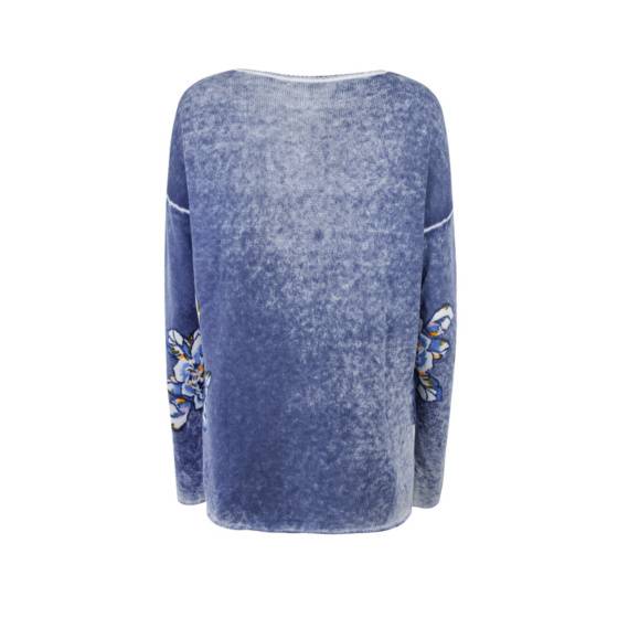 Lieblingsstück Pullover Insideout-Blumenprint Lagerräumung