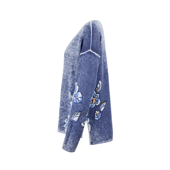 Lieblingsstück Pullover Insideout-Blumenprint Lagerräumung