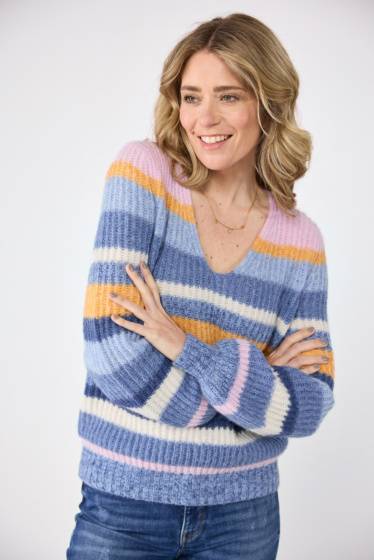 Lieblingsstück Multicolour-Ringel-Pulli Online Outlet