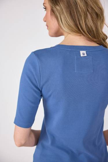 Lieblingsstück Basic T-Shirt mit langem Halbarm Zeitlich begrenztes Angebot