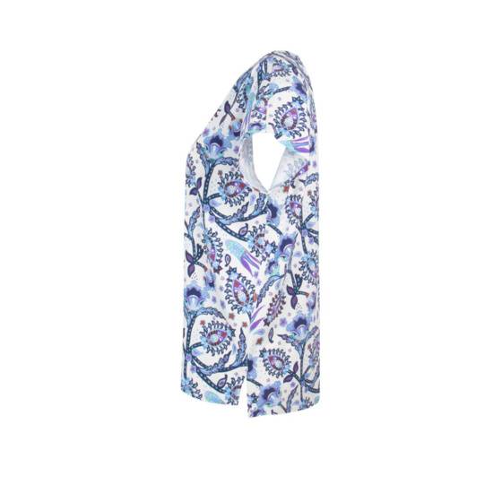 Lieblingsstück Kurzarm Sommer-Shirt mit Print Kostenlose Rückgabe