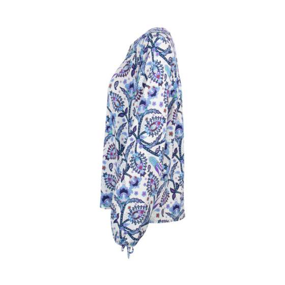 Lieblingsstück Print Bluse mit Bindebändern am Arm Letzte 3 Tage